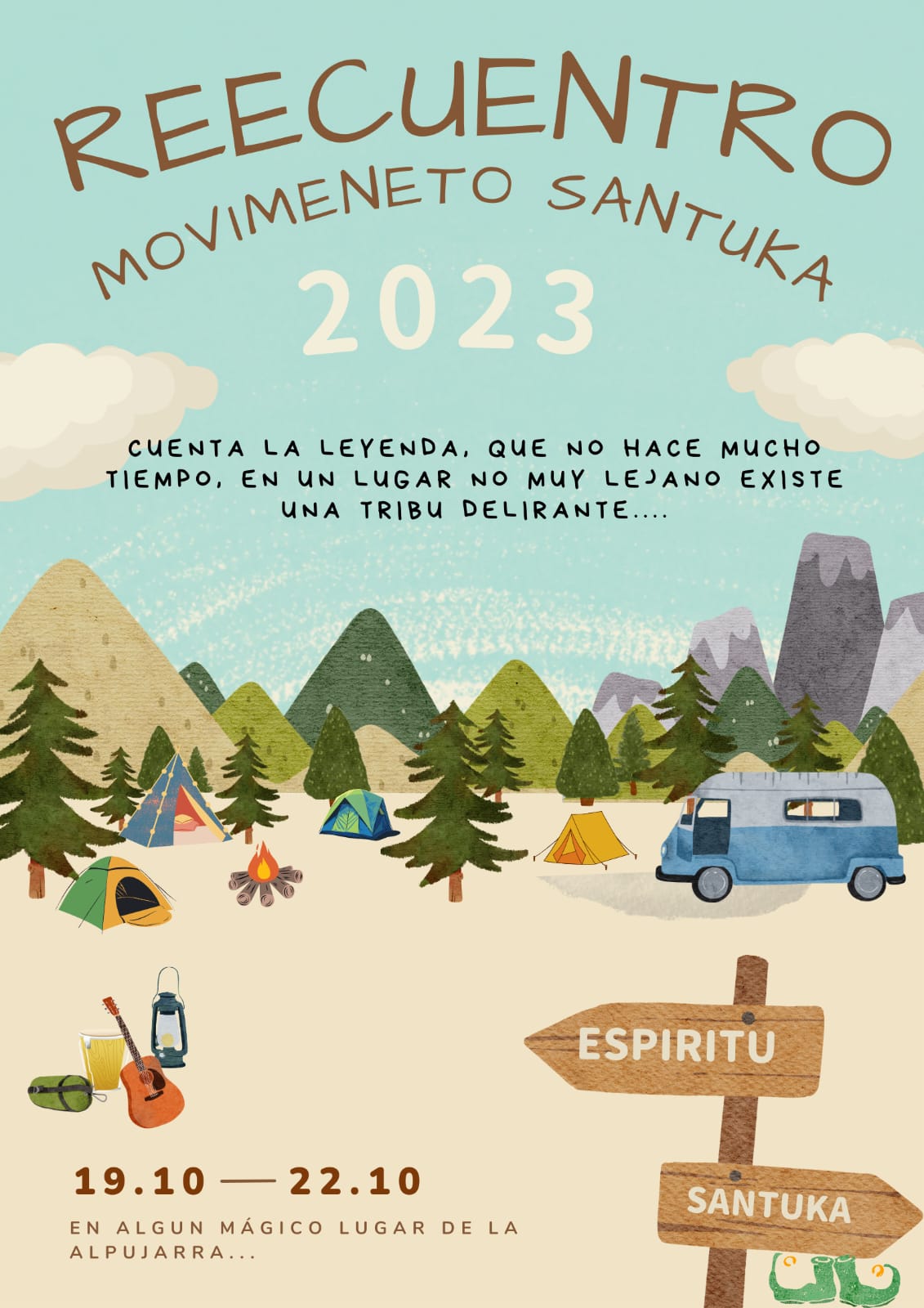 Cartel del Encuentro en la Alpujarrra